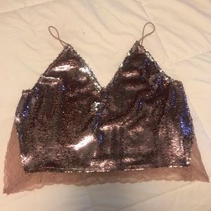 Free People sparkle top